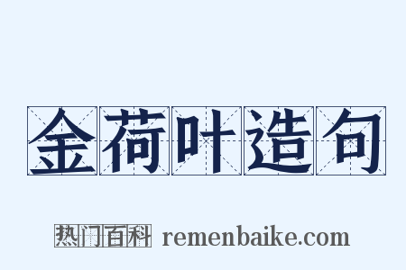 金荷叶造句是什么意思的图片